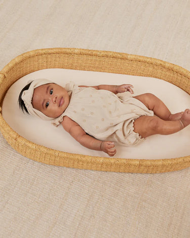 Quincy Mae Ribbed Knotted Headband, Natural